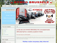 Tablet Screenshot of kymco-brussels.be